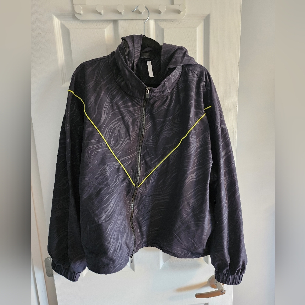 Fabletics Zip Up Coat with Fold Away Hood